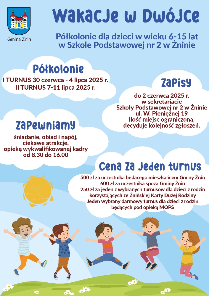 plakat półkolonie 2025